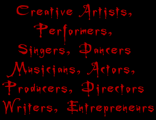 Singers, Dancers and Artists
